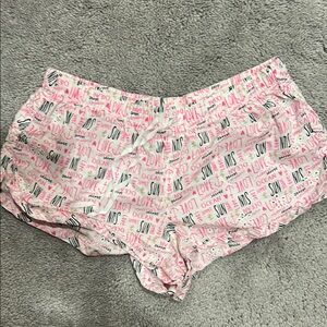 Victoria Secret Ocean Graphic Print Pajama Shorts